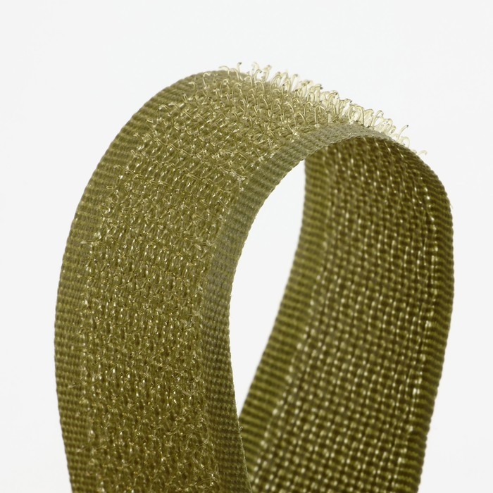 Липучка, 20 мм &times; 25 &plusmn; 1 м, цвет хаки