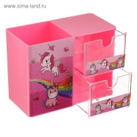 Набор настольный детский "Единорог" (подставка+2 карандаша+линейка+точилка+ластик+блок 8 листов) Набор настольный детский "Единорог" (подставка+2 карандаша+линейка+точилка+ластик+блок 8 листов)