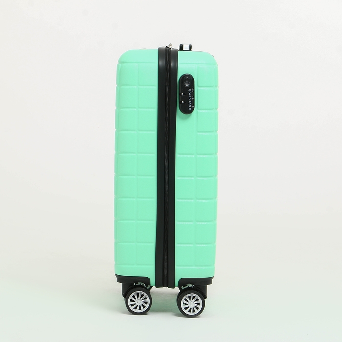 Чемодан малый 47 л (S) Goran Tomp, отдел на молнии, кодовый замок, 4 колеса, цвет мятный Чемодан малый 47 л (S) Goran Tomp, отдел на молнии, кодовый замок, 4 колеса, цвет мятный