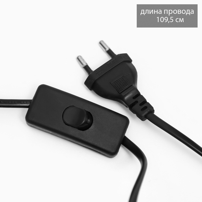 Лампа настольная "Анеле" 1х40Вт Е14 черный/золото 22х22х38см