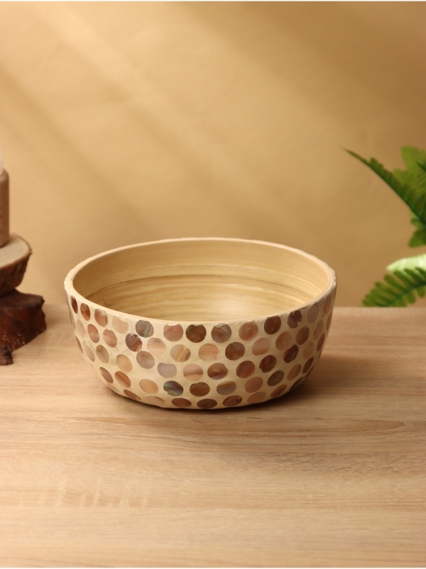 Миска 19,5х19,5х8 см, бамбук