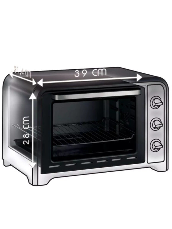 Мини-печь Optimo OX464E32, серебристый, 1600 Вт