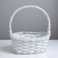 Набор корзин овальные 3 шт   L: 27х20 см, Н 11 см, Н с ручкой 29 см, дно 20х14 см.M: 23х16х10Hх25HH