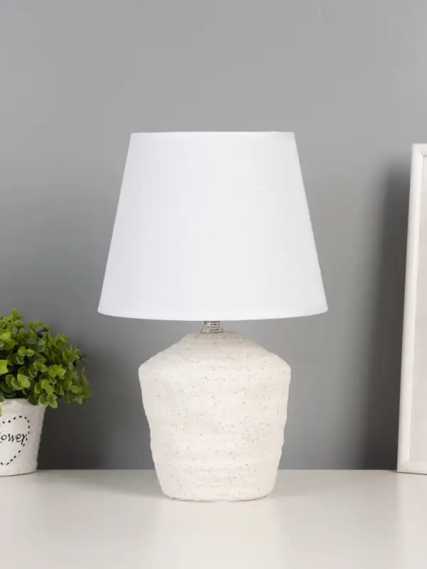 Лампа настольная "Песочные замки" 1х40Вт Е14 белый 21х21х32 см RISALUX