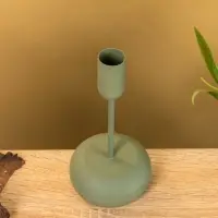 Подсвечник на 1 свечу текстурный "Болотный" 8х8х15,5 см