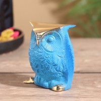 Сувенир "Совёнок" латунь 6х3,5х7,5 см