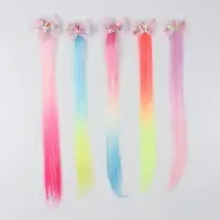 Локон накладной &laquo;Бантик&raquo;, прямой волос, на заколке, 32 см, цвет МИКС