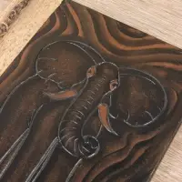 Фотоальбом "Слон" 10 листов, 23х27х2 см, цв. коричневый