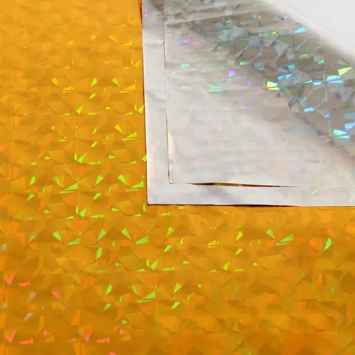 Пленка голографическая, &laquo;Калейдоскоп&raquo;, золотая, 70 см &times; 1 м