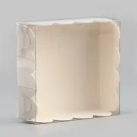 Коробка для печенья, белая, 7&times;7&times;3 см