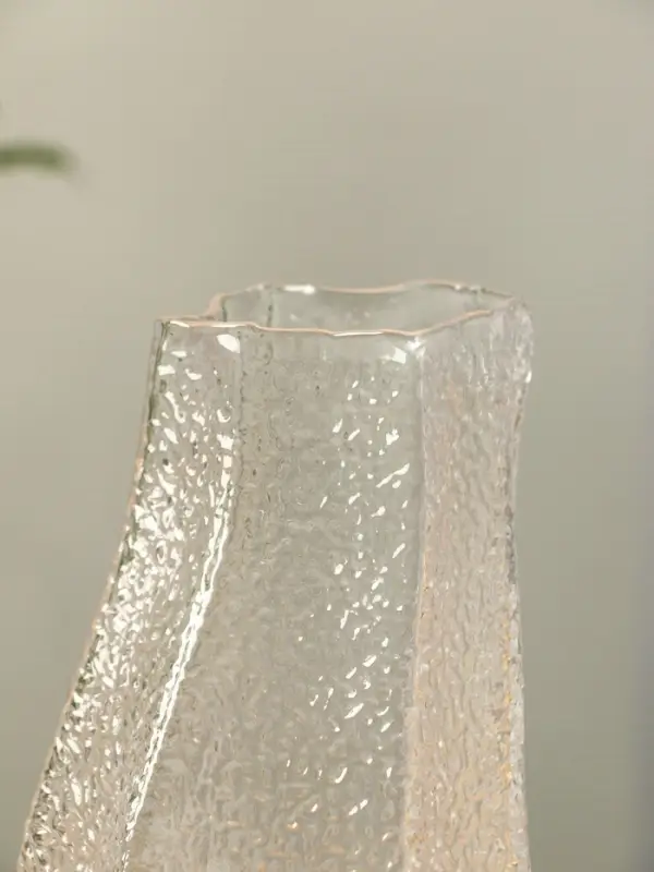 Ваза стекло настольная "Дженис" 25х12х8 см, прозрачный