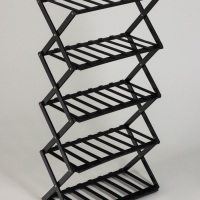 Подставка для цветов Greengo, 5 полок, 50 &times; 25 &times; 89 см, напольная, бамбук, чёрная