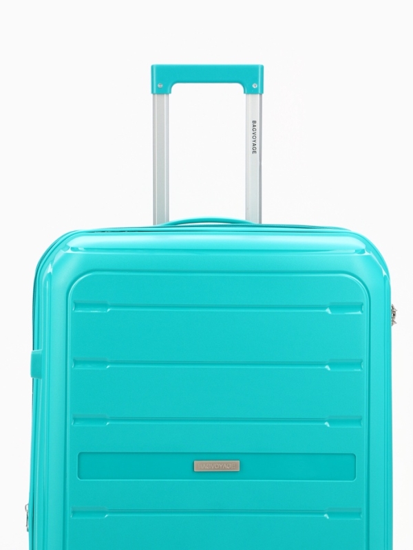 Чемодан 28", PP, 49*30*76, отд на молнии, код замок, 4 колеса, зеленый