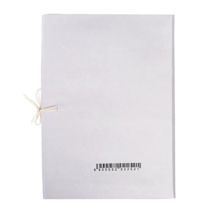 Папка для бумаг А4 на завязках Calligrata, до 200 листов, немелованный картон, 320 г/м2, белая