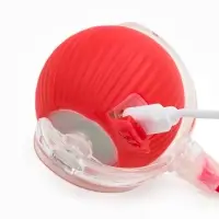 Интерактивная игрушка для кошек "Убегающий хвост", красная