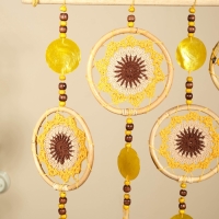 Ловец снов "Солнечный день" текстиль, ротанг 50х2х100 см Ловец снов "Солнечный день" текстиль, ротанг 50х2х100 см