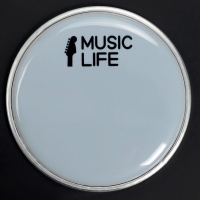Пластик для барабана Music Life 6 дюймов, белый Пластик для барабана Music Life 6 дюймов, белый