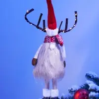 Фигура текстиль &laquo;Новогодний лосик&raquo; 58 см, 10 LED, от батареек CR2032&times;1, свечение тёплое белое