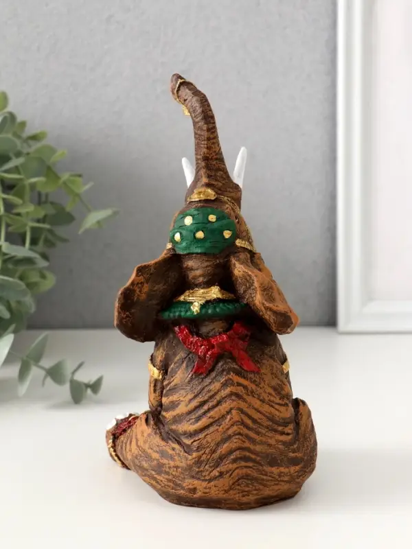 Фигура "Слон Индийский сидит" 17,5х8,5х9 см