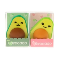 Точилка 1 отверстие с контейнером FunGraphix "Авокадо", с ластиком, МИКС Точилка 1 отверстие с контейнером FunGraphix "Авокадо", с ластиком, МИКС