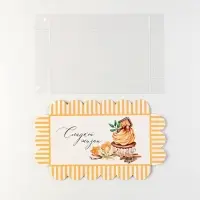 Коробка для печенья, кондитерская упаковка с пластиковой крышкой, &laquo;Сладкой жизни&raquo;, 10.5 х 21 х 3 см