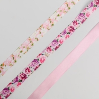 Набор атласных лент «Пионы» 14 х 19 см, 3 шт. Набор атласных лент «Пионы» 14 х 19 см, 3 шт.