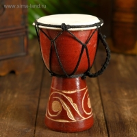 Сувенирный музыкальный инструмент барабан джембе «Светлый», 15×9×9 см, МИКС Сувенирный музыкальный инструмент барабан джембе «Светлый», 15×9×9 см, МИКС