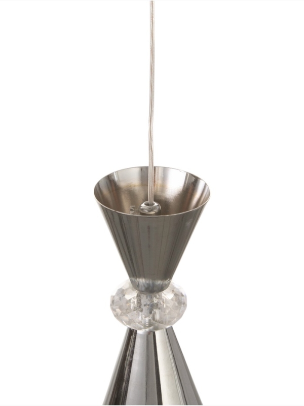 Светильник &laquo;Рианна&raquo; 1х40Вт Е27 серебро 15х15х30+100см