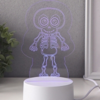 Светильник "Скелетик" LED RGB от сети RISALUX 9,5х8,5х14,8 см Светильник "Скелетик" LED RGB от сети RISALUX 9,5х8,5х14,8 см