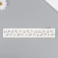 Переводная тату на тело чёрная &laquo;Браслет. Ракушки&raquo;, 20&times;3 см