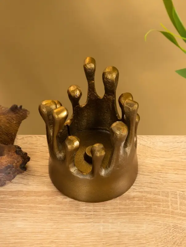 Подсвечник "Огар" 9х9х11 см, алюминий