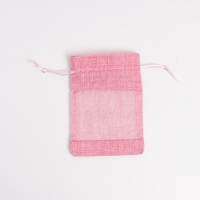 Льняной мешочек для хранения украшений, подарков, трав, 10 х 14 см, набор из 5 штук