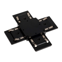 Коннектор крестообразный для шинопровода, серия "Flat", черный Коннектор крестообразный для шинопровода, серия "Flat", черный