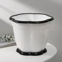 Горшок с поддоном &laquo;Восторг&raquo;, 3 л, цвет белый