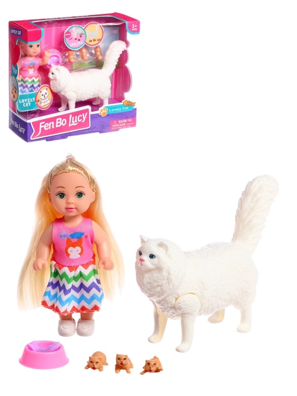 Кукла-малышка "Мама-кошечка", МИКС