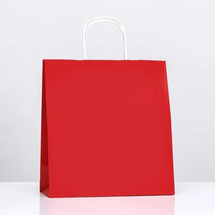 Пакет крафт &laquo;Радуга&raquo;, гранатовый, 26х12х33 см, 80 г/м&sup2;, 1 шт.