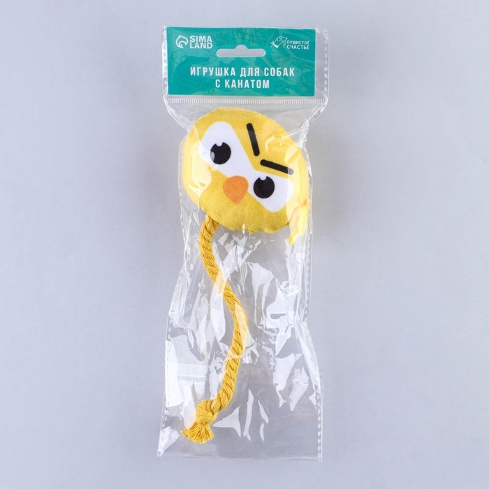 Игрушка для собак &laquo;Птичка&raquo;, с канатом