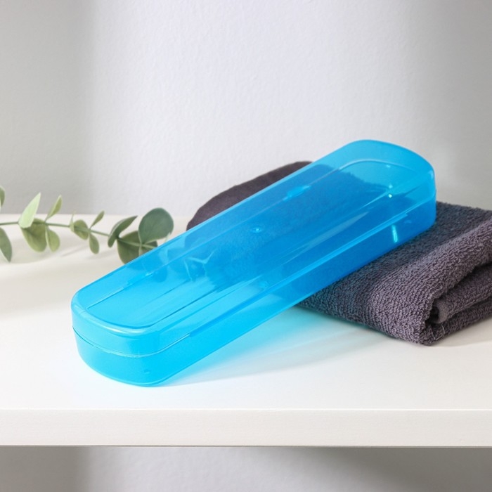 Футляр для зубной щётки и пасты, 21&times;6&times;3 см, цвет МИКС