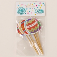 Шпажки &laquo;Пасхальные яйца&raquo;, набор 6 шт.