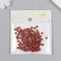 Бисер стекло 6/0 "Металлик. Тёмный шоколад" 10 гр