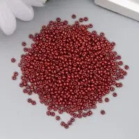 Бисер стекло 11/0 "Металлик. Красное дерево" 10 гр