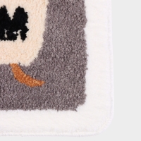 Коврик Доляна Bathroom, 40&times;60 см, микрофибра, серый