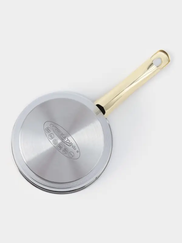 Ковш 1,8 л с/кр "ЭЛИС ГОЛД" ф16х10,5 см, клеп.ручки