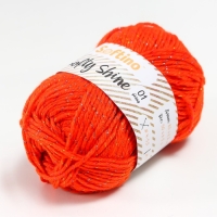 Пряжа 70% акрил, 30% шёлк "Softy Shine" 50 гр 85 м цвет 06 апельсин