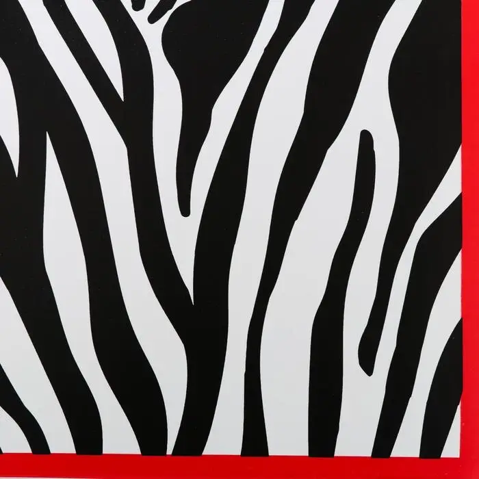 Пленка для цветов двухсторонняя "Зебра" красный, 58&times;58&plusmn;5% см