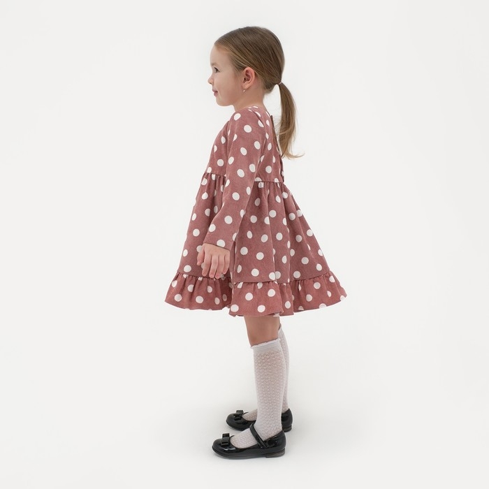 Платье детское KAFTAN Платье детское KAFTAN "Горох", р. 34 (122-128), розовый