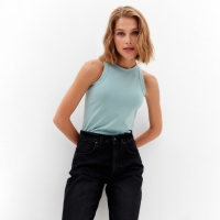 Майка женская MINAKU: Basic line  цвет зеленый аква,р-р 42