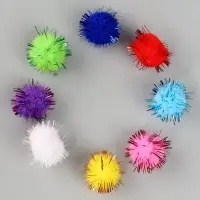 Текстильные детали для декора &laquo;Бомбошки&raquo;, набор 20 шт., размер 1 шт. &mdash; 1,8 см, цвет МИКС