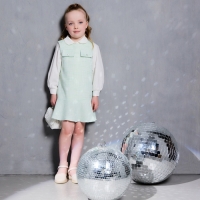 Сарафан для девочки, MINAKU :Party Dress, цвет зеленый, рост 116 см