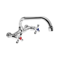 Смеситель для кухни ZEIN Z2485, настенный, излив 20 см, кран-букса латунь 1/2", хром Смеситель для кухни ZEIN Z2485, настенный, излив 20 см, кран-букса латунь 1/2", хром